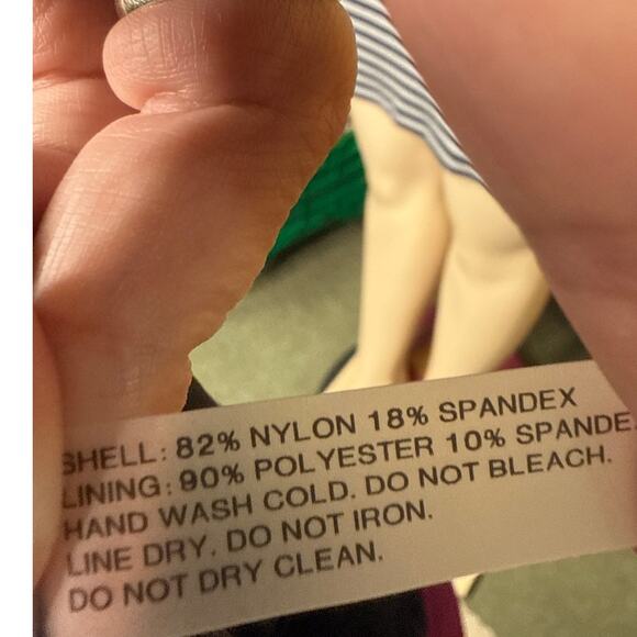 Holipick Shorts Style Swim Bottom Size 24W in Black With Burgundy Trim - Picture 4 of 6